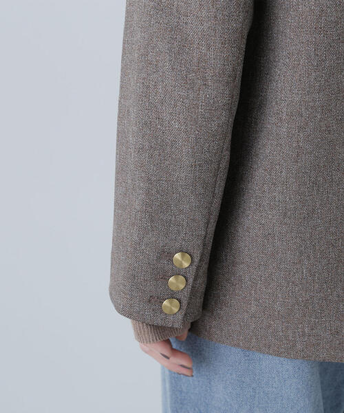 NATURAL BEAUTY BASIC（ナチュラルビューティーベーシック）の「◇ダブルブレストボクシージャケット（テーラードジャケット・レディース・ブラウン系その他/ブラック系その他/ネイビー・SMALL/MEDIUM）」の7枚目の写真