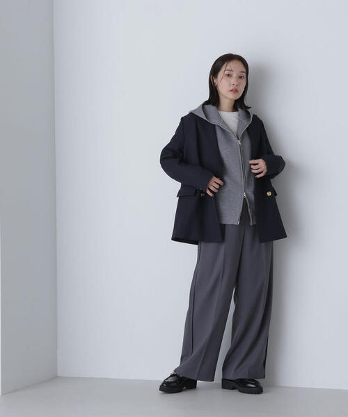 NATURAL BEAUTY BASIC（ナチュラルビューティーベーシック）の「◇ダブルブレストボクシージャケット（テーラードジャケット・レディース・ブラウン系その他/ブラック系その他/ネイビー・SMALL/MEDIUM）」の10枚目の写真