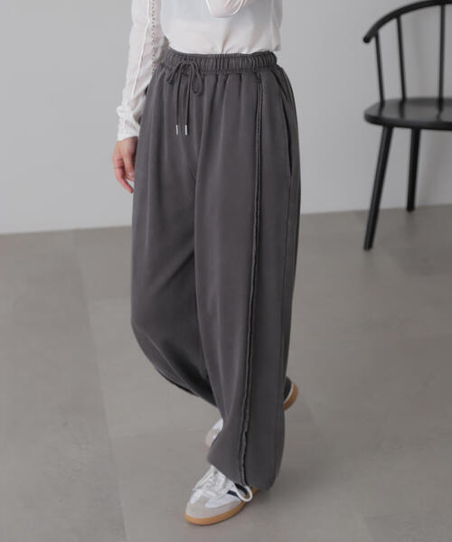 FREE'S MART（フリーズマート）の「◆硫化加工スウェットパンツ（スウェットパンツ・レディース・グレー・FREE）」の5枚目の写真