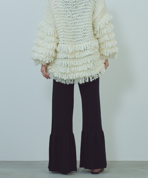 paravion（パラビオン）の「【SET ITEM】ペプラムカーデ×フレアニットパンツ（その他パンツ・レディース・ブラック/ホワイト・FREE）」の20枚目の写真