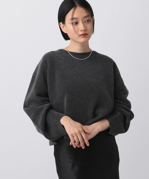 A part by（アパートバイ）の「モールプルオーバー_長袖（ニット/セーター・レディース・ベージュ/チャコールグレー/ブルー系その他5/ブラウン/ライトグリーン/グレー・FREE）」の2枚目の写真