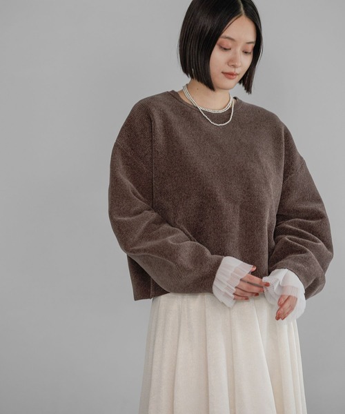 A part by モールプルオーバー_長袖　トップス　ニット A part by（アパートバイ） ニット セーター モールプルオーバー_長袖