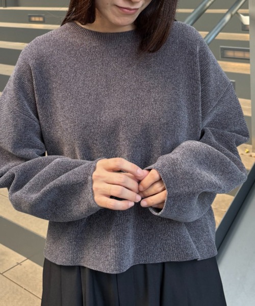 A part by モールプルオーバー_長袖　トップス　ニット A part by（アパートバイ）の「モールプルオーバー_長袖（ニット