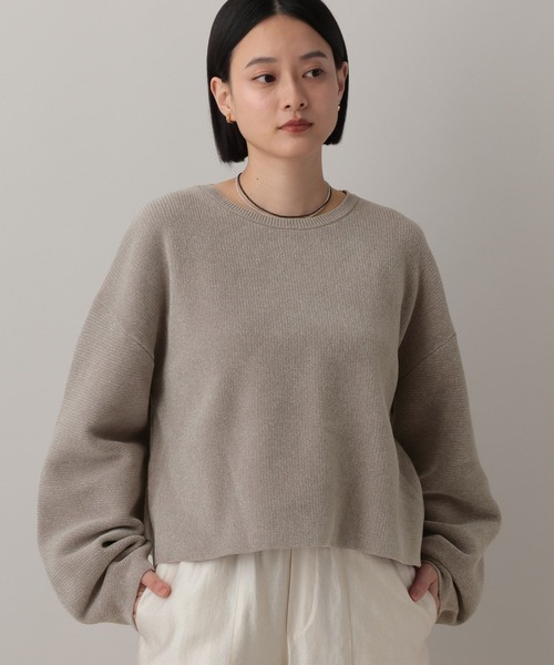 A part by（アパートバイ）の「モールプルオーバー_長袖（ニット/セーター・レディース・ベージュ/チャコールグレー/ブルー系その他5/ブラウン/ライトグリーン/グレー・FREE）」の18枚目の写真