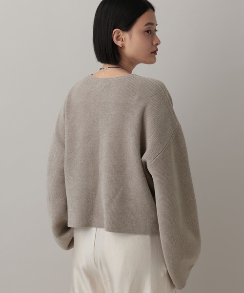 A part by（アパートバイ）の「モールプルオーバー_長袖（ニット/セーター・レディース・ベージュ/チャコールグレー/ブルー系その他5/ブラウン/ライトグリーン/グレー・FREE）」の19枚目の写真