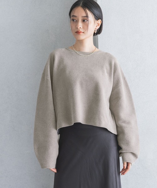 A part by（アパートバイ）の「モールプルオーバー_長袖（ニット/セーター・レディース・ベージュ/チャコールグレー/ブルー系その他5/ブラウン/ライトグリーン/グレー・FREE）」の16枚目の写真