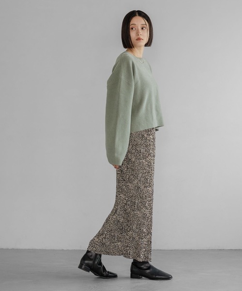 A part by（アパートバイ）の「モールプルオーバー_長袖（ニット/セーター・レディース・ベージュ/チャコールグレー/ブルー系その他5/ブラウン/ライトグリーン/グレー・FREE）」の22枚目の写真