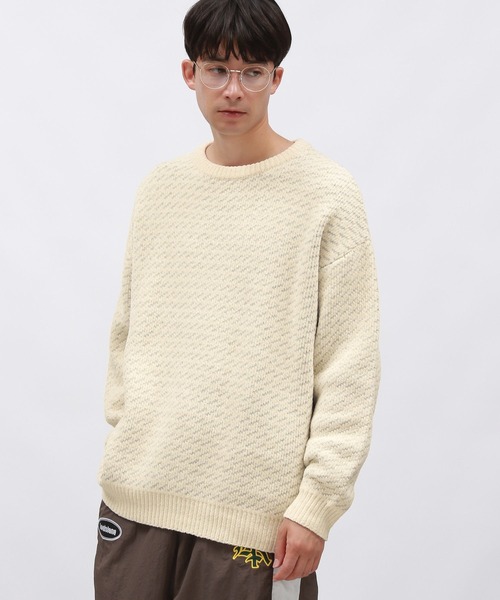 LAKOLE(ラコレ)の「ジガラモールニットプルオーバー / 137886(ニット/セーター・メンズ・キャメル/ブラック/アイボリー/ブルー・LARGE/MEDIUM)」の3枚目の写真