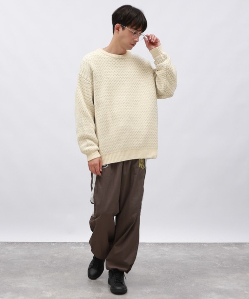 LAKOLE(ラコレ)の「ジガラモールニットプルオーバー / 137886(ニット/セーター・メンズ・キャメル/ブラック/アイボリー/ブルー・LARGE/MEDIUM)」の6枚目の写真