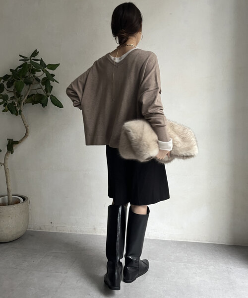 【たわにゃん★様】DouDou MAGLIONE ロゴポンチョニット シニカル たわにゃん☆様】DouDou MAGLIONE ロゴポンチョニット シニカル