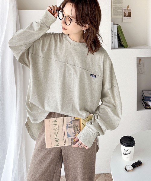 Java(ジャバ)の「《Javaジャバコラボ》胸元javaネーム綿100%長袖フットボールTシャツ(Tシャツ/カットソー・メンズ・オートミール/オフホワイト/ブラック・LARGE/MEDIUM/X-LARGE)」の10枚目の写真