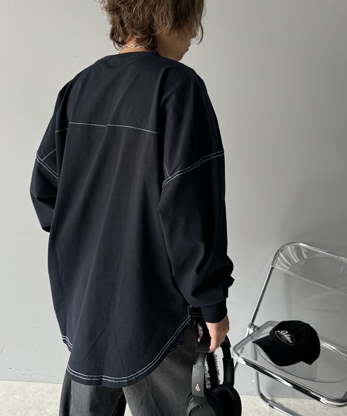 Java(ジャバ)の「《Javaジャバコラボ》胸元javaネーム綿100%長袖フットボールTシャツ(Tシャツ/カットソー・メンズ・オートミール/オフホワイト/ブラック・LARGE/MEDIUM/X-LARGE)」の13枚目の写真