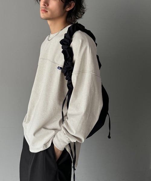 Java(ジャバ)の「《Javaジャバコラボ》胸元javaネーム綿100%長袖フットボールTシャツ(Tシャツ/カットソー・メンズ・オートミール/オフホワイト/ブラック・LARGE/MEDIUM/X-LARGE)」の18枚目の写真