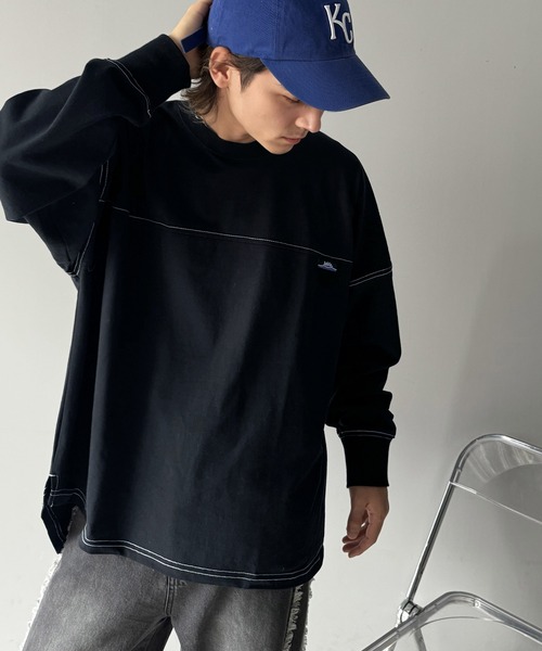 Java(ジャバ)の「《Javaジャバコラボ》胸元javaネーム綿100%長袖フットボールTシャツ(Tシャツ/カットソー・メンズ・オートミール/オフホワイト/ブラック・LARGE/MEDIUM/X-LARGE)」の15枚目の写真