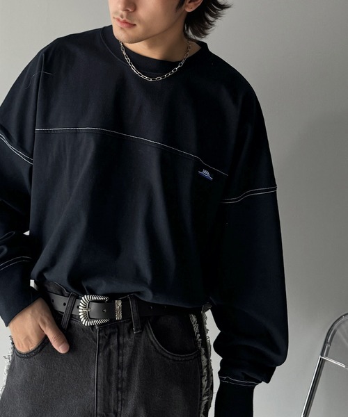 Java(ジャバ)の「《Javaジャバコラボ》胸元javaネーム綿100%長袖フットボールTシャツ(Tシャツ/カットソー・メンズ・オートミール/オフホワイト/ブラック・LARGE/MEDIUM/X-LARGE)」の14枚目の写真
