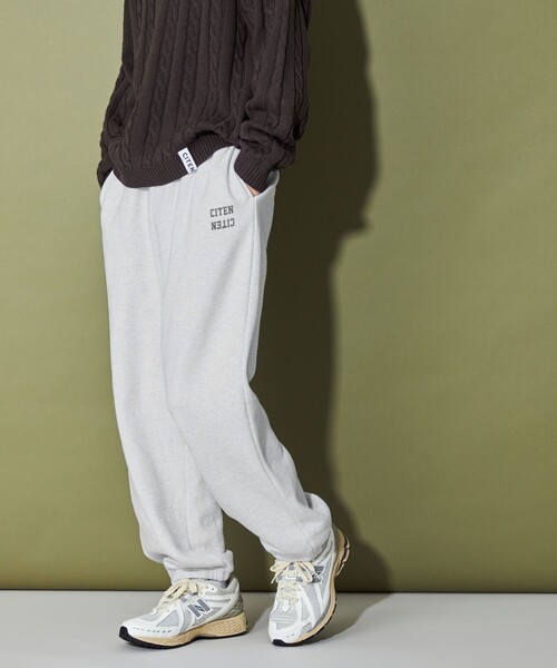 CITEN(シテン)の「<CITEN> ロゴスウェットパンツ(スウェットパンツ・メンズ・ホワイト/ライトグレー/ブラック・M/L)」の4枚目の写真
