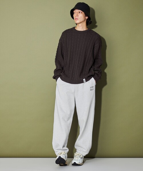 CITEN(シテン)の「<CITEN> ロゴスウェットパンツ(スウェットパンツ・メンズ・ホワイト/ライトグレー/ブラック・M/L)」の5枚目の写真