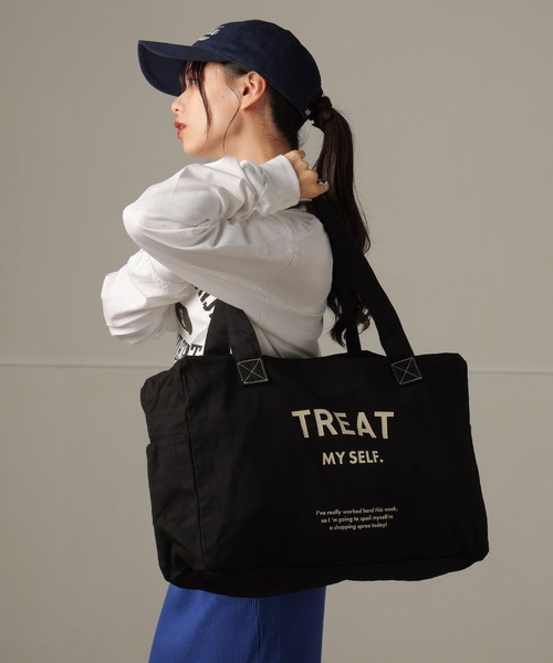 ALTROSE(アルトローズ)の「洗える ウォッシャブル ボストン ボストンバッグ 畳める(ボストンバッグ・レディース・ブラック/ベージュ/アイボリー・FREE)」の10枚目の写真