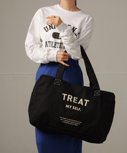 ALTROSE(アルトローズ)の「洗える ウォッシャブル ボストン ボストンバッグ 畳める(ボストンバッグ・レディース・ブラック/ベージュ/アイボリー・FREE)」の13枚目の写真