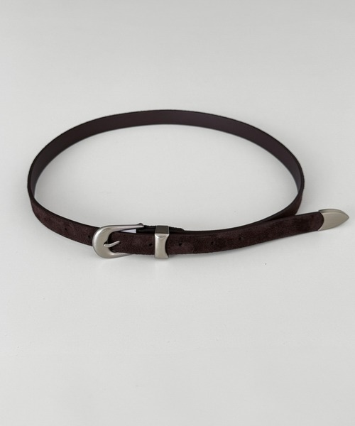 CANAL JEAN（キャナルジーン）の「El mar ウエスタンスウェードベルト（ベルト・レディース・ブラウン/ブラック・ONE SIZE）」の6枚目の写真