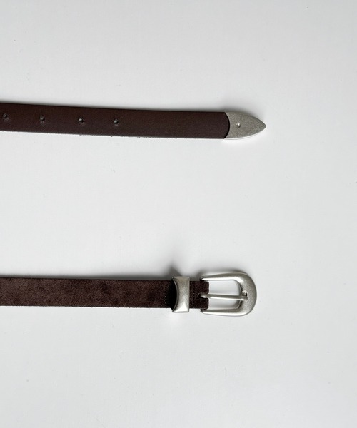 CANAL JEAN（キャナルジーン）の「El mar ウエスタンスウェードベルト（ベルト・レディース・ブラウン/ブラック・ONE SIZE）」の7枚目の写真