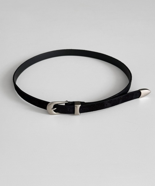 CANAL JEAN（キャナルジーン）の「El mar ウエスタンスウェードベルト（ベルト・レディース・ブラウン/ブラック・ONE SIZE）」の8枚目の写真