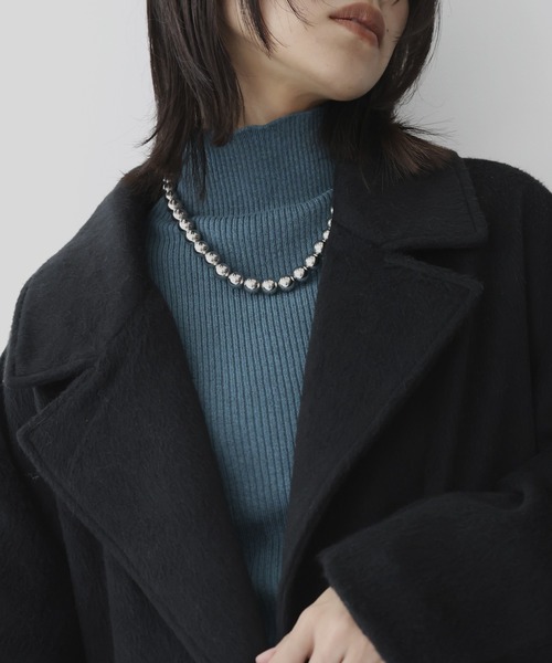 hellam（へラム）の「メタルボールチェーンチョーカー（ネックレス・レディース・シルバー・FREE）」の8枚目の写真