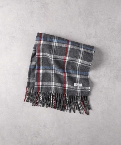 Right-on（ライトオン）の「チェック柄大判ストール（ストール/ショール・レディース・レッド/グレー/グリーン・ONE SIZE）」の16枚目の写真
