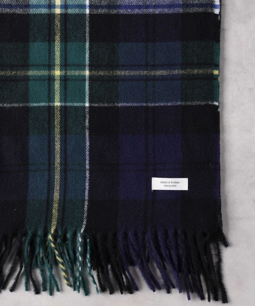 Right-on（ライトオン）の「チェック柄大判ストール（ストール/ショール・レディース・レッド/グレー/グリーン・ONE SIZE）」の6枚目の写真