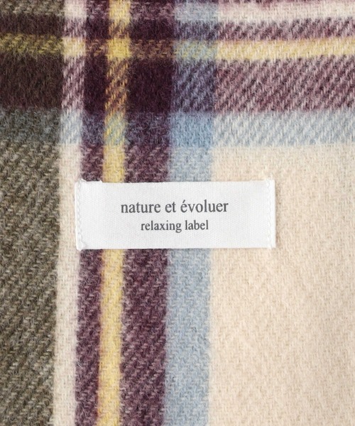 Right-on（ライトオン）の「チェック柄大判ストール（ストール/ショール・レディース・レッド/グレー/グリーン・ONE SIZE）」の14枚目の写真