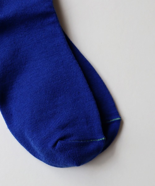 TAWARA(タワラ)の「ちょびっとウール ベタ編み クルーソックス(ソックス/靴下・レディース・オフホワイト/グリーン/ピンク/ロイヤルブルー/パープル/イエロー・S)」の9枚目の写真