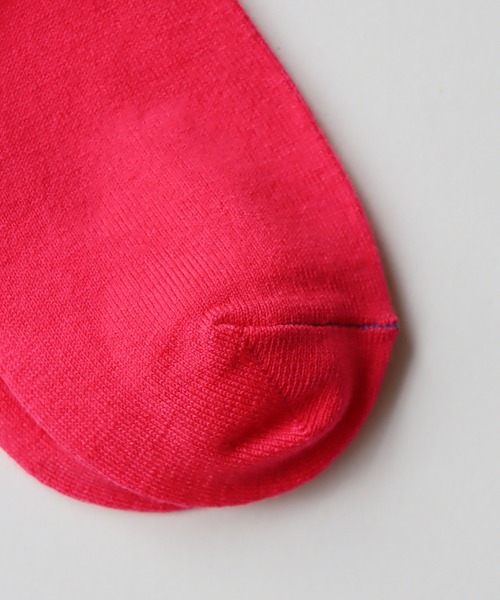 TAWARA(タワラ)の「ちょびっとウール ベタ編み クルーソックス(ソックス/靴下・レディース・オフホワイト/グリーン/ピンク/ロイヤルブルー/パープル/イエロー・S)」の12枚目の写真