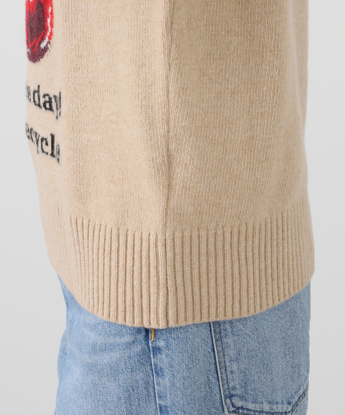 セール】【GANNI / ガニー】 Graphic Wool Mix Cherry Crewneck K2320