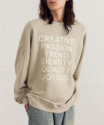ALAND | 【UNISEX】Filluminte／サークルBLUR プルオーバー（ウラケ）(スウェット)