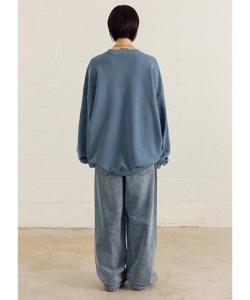 ALAND(エーランド)の「【UNISEX】Filluminte/サークルBLUR プルオーバー(ウラケ)(スウェット・レディース・ブルー/ブラック/ベージュ・LARGE/MEDIUM/SMALL)」の7枚目の写真