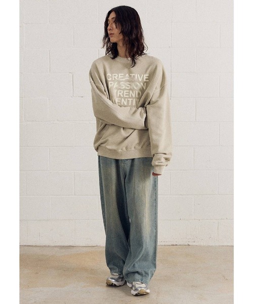 ALAND(エーランド)の「【UNISEX】Filluminte/サークルBLUR プルオーバー(ウラケ)(スウェット・レディース・ブルー/ブラック/ベージュ・LARGE/MEDIUM/SMALL)」の12枚目の写真