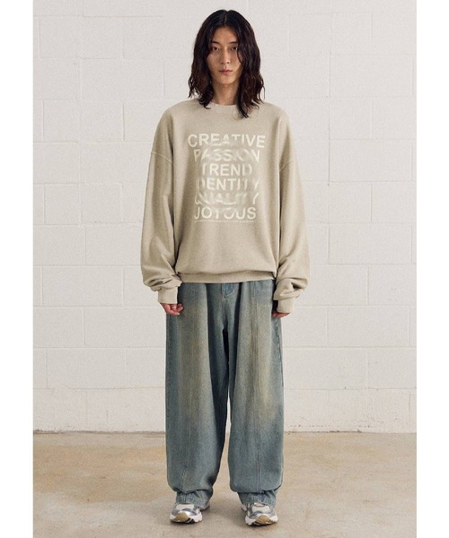 ALAND(エーランド)の「【UNISEX】Filluminte/サークルBLUR プルオーバー(ウラケ)(スウェット・レディース・ブルー/ブラック/ベージュ・LARGE/MEDIUM/SMALL)」の13枚目の写真