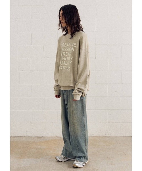 ALAND(エーランド)の「【UNISEX】Filluminte/サークルBLUR プルオーバー(ウラケ)(スウェット・レディース・ブルー/ブラック/ベージュ・LARGE/MEDIUM/SMALL)」の14枚目の写真