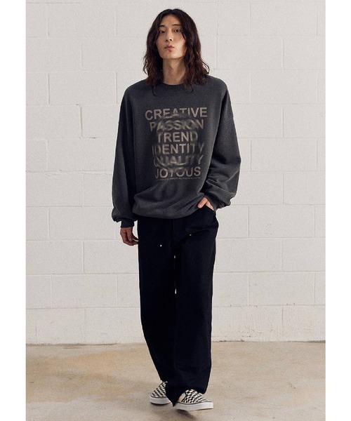 ALAND(エーランド)の「【UNISEX】Filluminte/サークルBLUR プルオーバー(ウラケ)(スウェット・レディース・ブルー/ブラック/ベージュ・LARGE/MEDIUM/SMALL)」の8枚目の写真