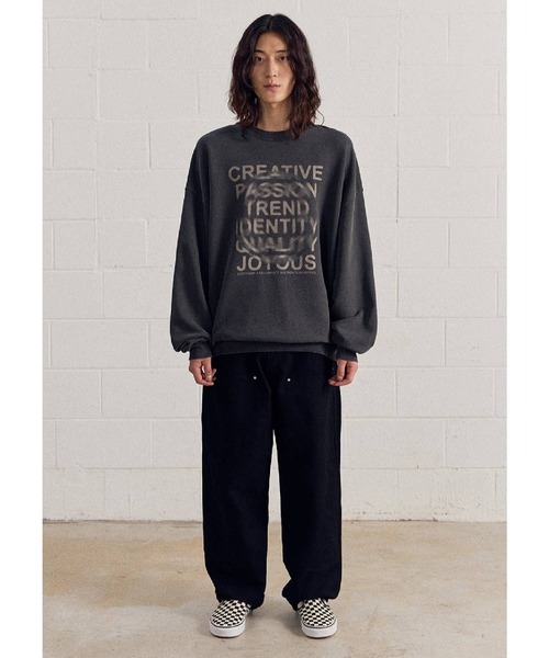 ALAND(エーランド)の「【UNISEX】Filluminte/サークルBLUR プルオーバー(ウラケ)(スウェット・レディース・ブルー/ブラック/ベージュ・LARGE/MEDIUM/SMALL)」の9枚目の写真