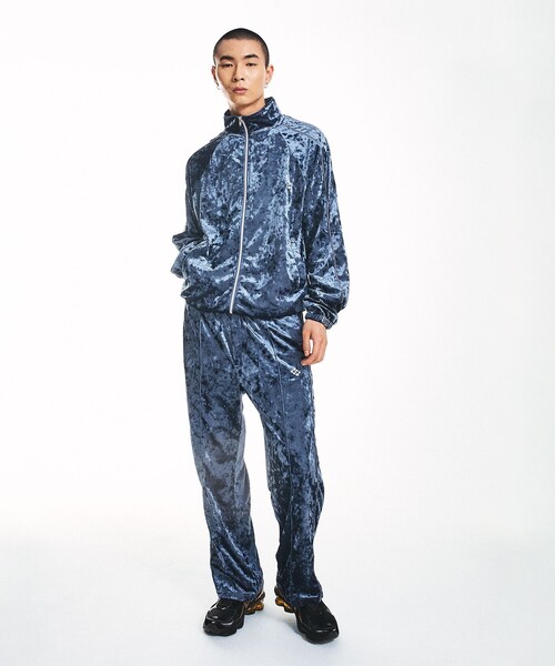 City Ambient Products(シティアンビエントプロダクツ)の「City Ambient Products: クラッシュベロアトラックジャケット(セットアップ対応)(ジャージ・メンズ・ブラウン/ロイヤルブルー・SMALL/MEDIUM/LARGE)」の17枚目の写真