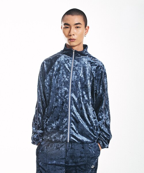 City Ambient Products(シティアンビエントプロダクツ)の「City Ambient Products: クラッシュベロアトラックジャケット(セットアップ対応)(ジャージ・メンズ・ブラウン/ロイヤルブルー・SMALL/MEDIUM/LARGE)」の19枚目の写真