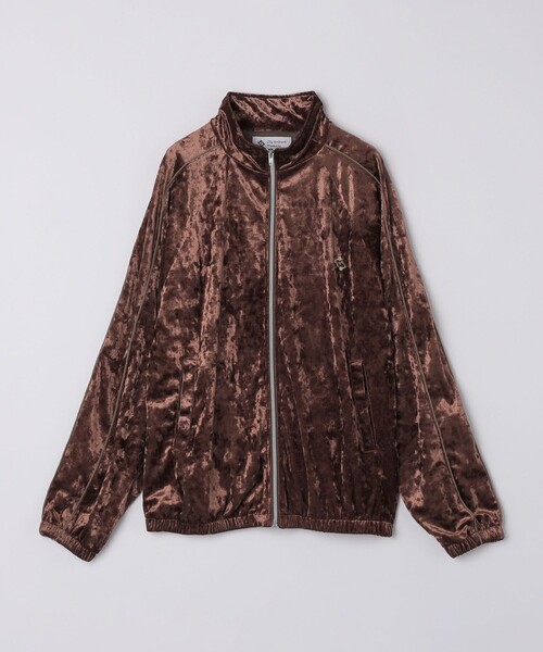 City Ambient Products(シティアンビエントプロダクツ)の「City Ambient Products: クラッシュベロアトラックジャケット(セットアップ対応)(ジャージ・メンズ・ブラウン/ロイヤルブルー・SMALL/MEDIUM/LARGE)」の4枚目の写真