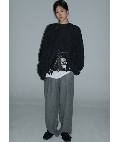 MASONPRINCE（メイソンプリンス）の「ルーズフィット タック入り ウール スラックス SK2105【MASONPRINCE】（スラックス・メンズ・ブラウン/ブラック/グレー・L/M/S/XL）」の19枚目の写真