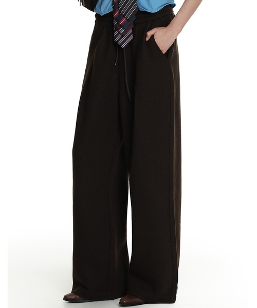 MASONPRINCE（メイソンプリンス）の「ルーズフィット タック入り ウール スラックス SK2105【MASONPRINCE】（スラックス・メンズ・ブラウン/ブラック/グレー・L/M/S/XL）」の8枚目の写真