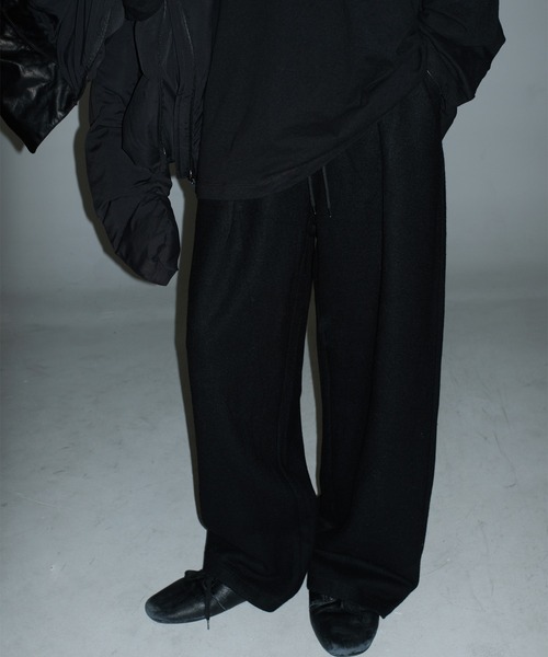 MASONPRINCE（メイソンプリンス）の「ルーズフィット タック入り ウール スラックス SK2105【MASONPRINCE】（スラックス・メンズ・ブラウン/ブラック/グレー・L/M/S/XL）」の13枚目の写真