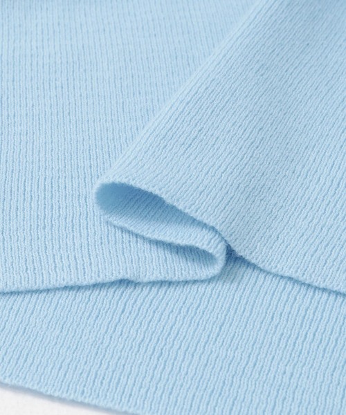 URBAN RESEARCH ROSSO WOMEN（アーバンリサーチ　ロッソ）の「シルク混ハイネックリブニット（ニット/セーター・レディース・ライトグレー/ブルー系その他/ブラック・FREE）」の8枚目の写真