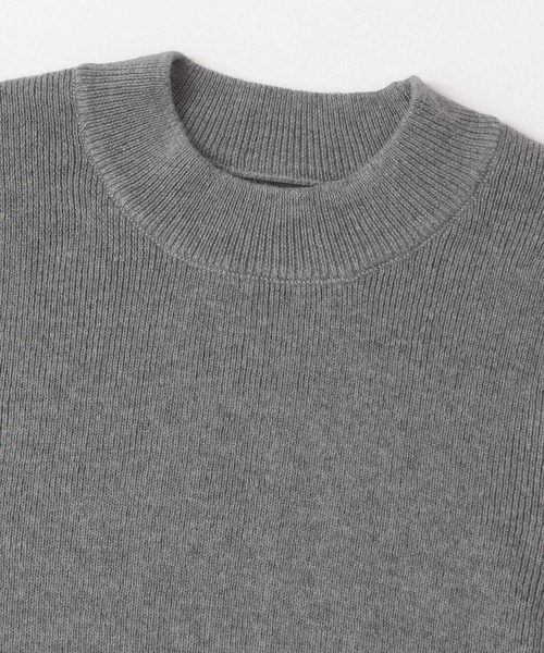 URBAN RESEARCH ROSSO WOMEN（アーバンリサーチ　ロッソ）の「シルク混ハイネックリブニット（ニット/セーター・レディース・ライトグレー/ブルー系その他/ブラック・FREE）」の10枚目の写真