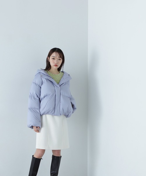 NATURAL BEAUTY BASIC(ナチュラルビューティーベーシック)の「◇ショートフードダウン(ダウンジャケット/コート・レディース・ブラウン/ピンク/ブルー・SMALL/MEDIUM)」の12枚目の写真