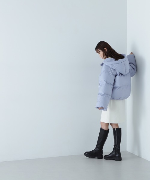 NATURAL BEAUTY BASIC(ナチュラルビューティーベーシック)の「◇ショートフードダウン(ダウンジャケット/コート・レディース・ブラウン/ピンク/ブルー・SMALL/MEDIUM)」の14枚目の写真